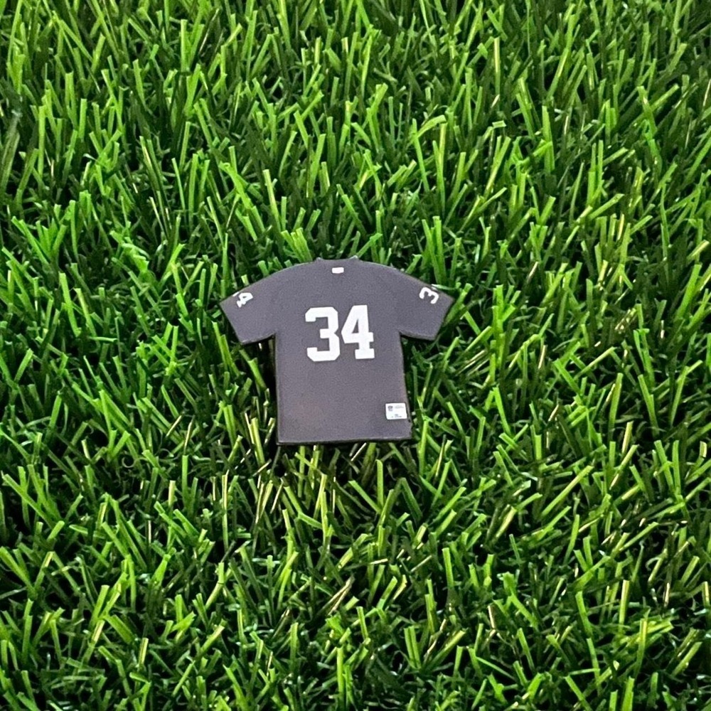 Bo Jackson Black & white baseball jersey pin